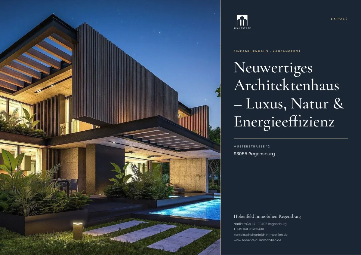 Beispiel-Exposé – Deckblatt